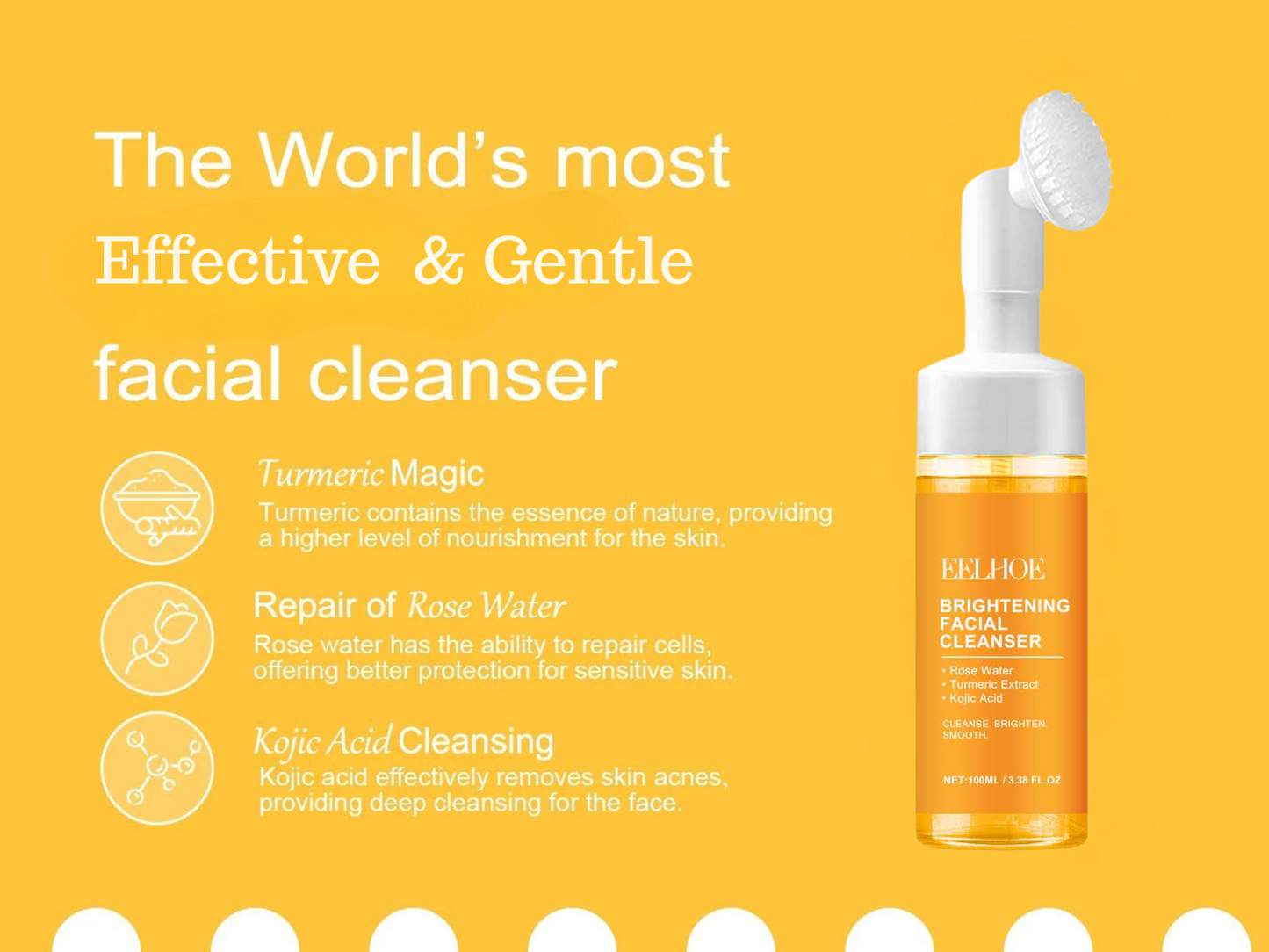 TrueNature® - Turmeric & Kojic Acid Brightening Facial Cleanser